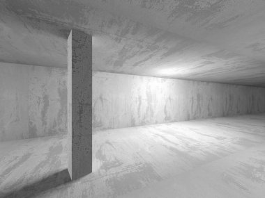 Karanlık Bodrum boş odası iç 