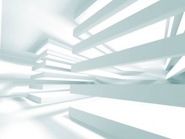 Modern beyaz mimari arka plan