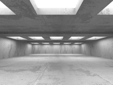 Karanlık Bodrum boş odası iç