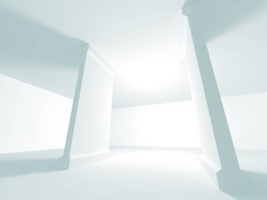 Modern beyaz mimari arka plan