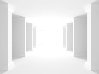 Modern beyaz mimari arka plan