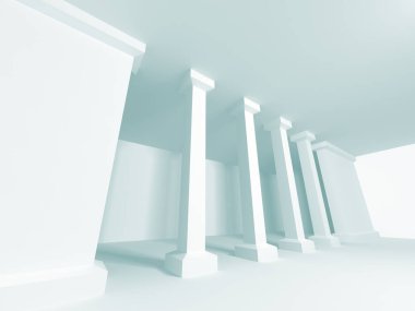 Modern beyaz mimari arka plan