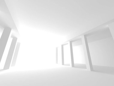 Modern beyaz mimari arka plan