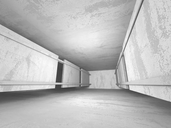 Karanlık beton boş oda