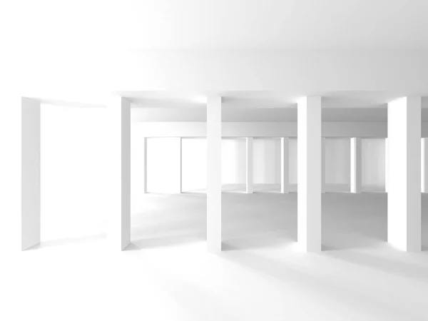 现代的白色建筑内部 — 图库照片