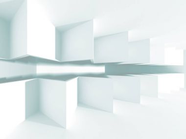 Modern beyaz mimari arka plan