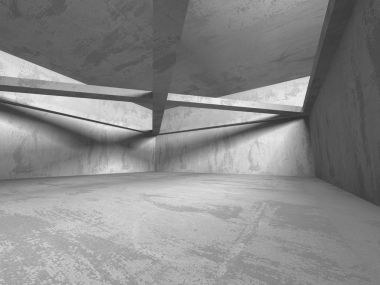 Karanlık Bodrum boş odası iç 