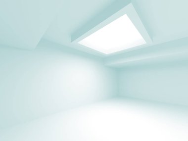 Fütüristik beyaz mimari tasarım  