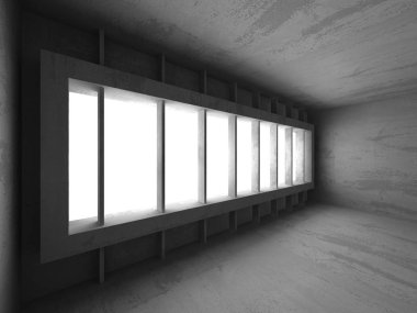 Karanlık Bodrum boş odası iç 