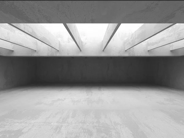 Quarto vazio de concreto escuro — Fotografia de Stock