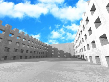 Beton oda duvar İnşaat 