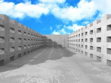 Beton oda duvar İnşaat 