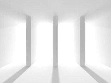 Modern beyaz mimari arka plan