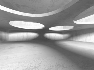 Karanlık Bodrum boş odası iç 