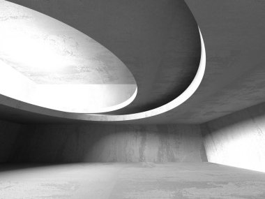 Karanlık Bodrum boş odası iç 