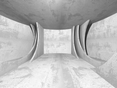 Karanlık Bodrum boş odası iç