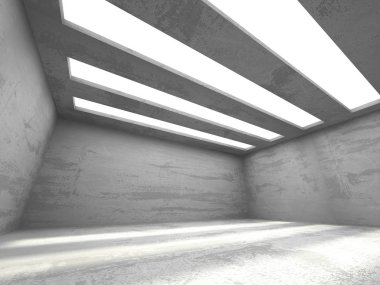 Karanlık Bodrum boş odası iç