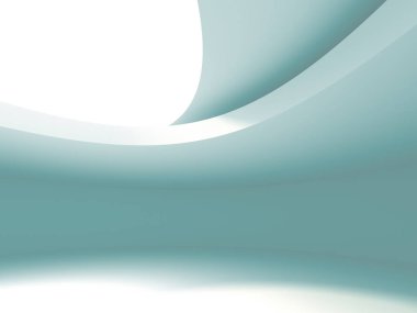 Fütüristik beyaz mimari tasarım 