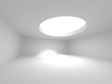 Fütüristik beyaz mimari tasarım 