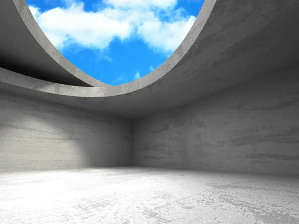 Construção de parede de sala de concreto — Fotografia de Stock