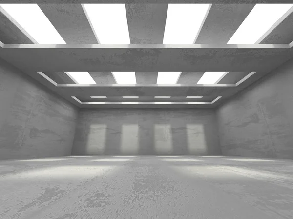 Dark concrete empty room — Stock Photo, Image