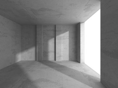 Karanlık Bodrum boş odası iç