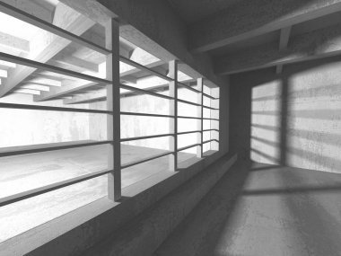 Karanlık Bodrum boş odası iç