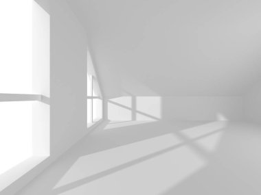 Modern beyaz mimari arka plan