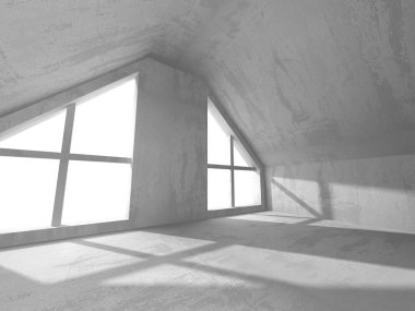 Karanlık Bodrum boş odası iç