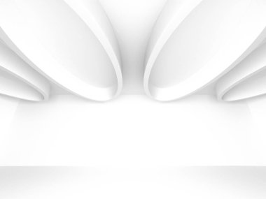 Modern beyaz mimari arka plan