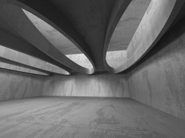 Karanlık Bodrum boş odası iç