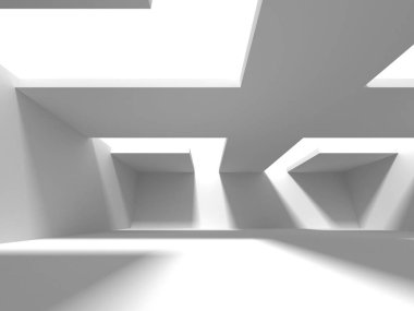 Modern beyaz mimari arka plan