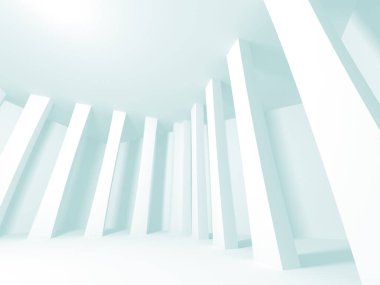 Fütüristik beyaz mimari arka plan