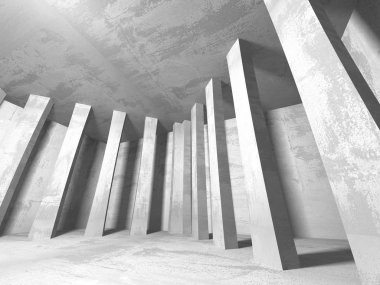 Karanlık Bodrum boş odası iç