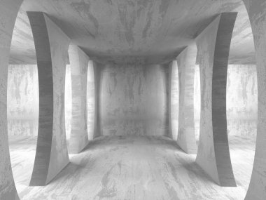 Karanlık Bodrum boş odası iç