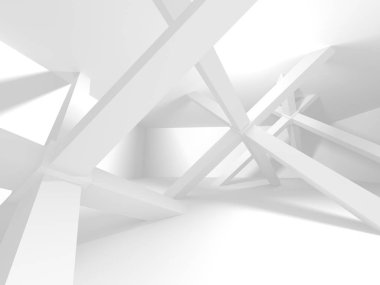 Soyut mimari modern tasarım arka planı. 3d resimleme