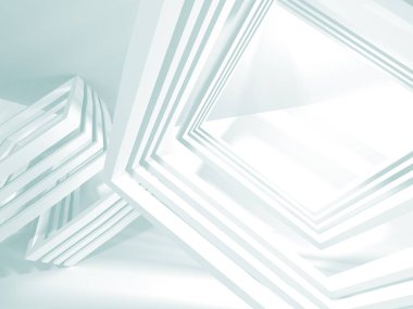 Soyut mimari modern tasarım arka planı. 3d resimleme