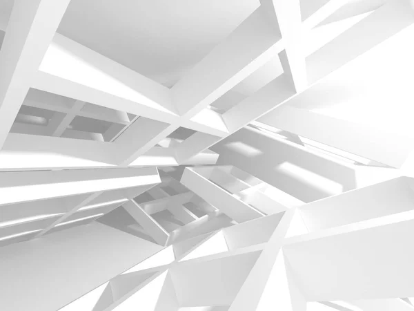 Abstract Modern White Architecture Background Render Illustration Royalty Free Stock Photos
