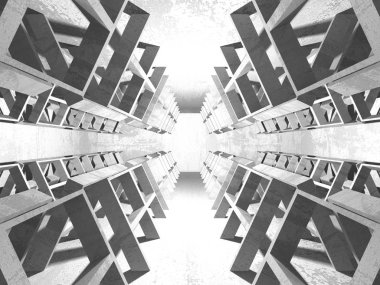 Karanlık Bodrum boş odası iç