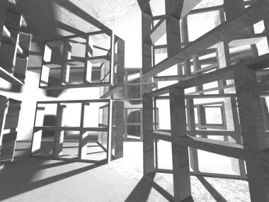 geometrik beton mimari arka plan