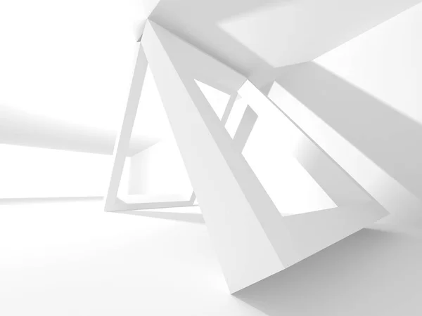 Futurista Branco Arquitetura Design de fundo — Fotografia de Stock