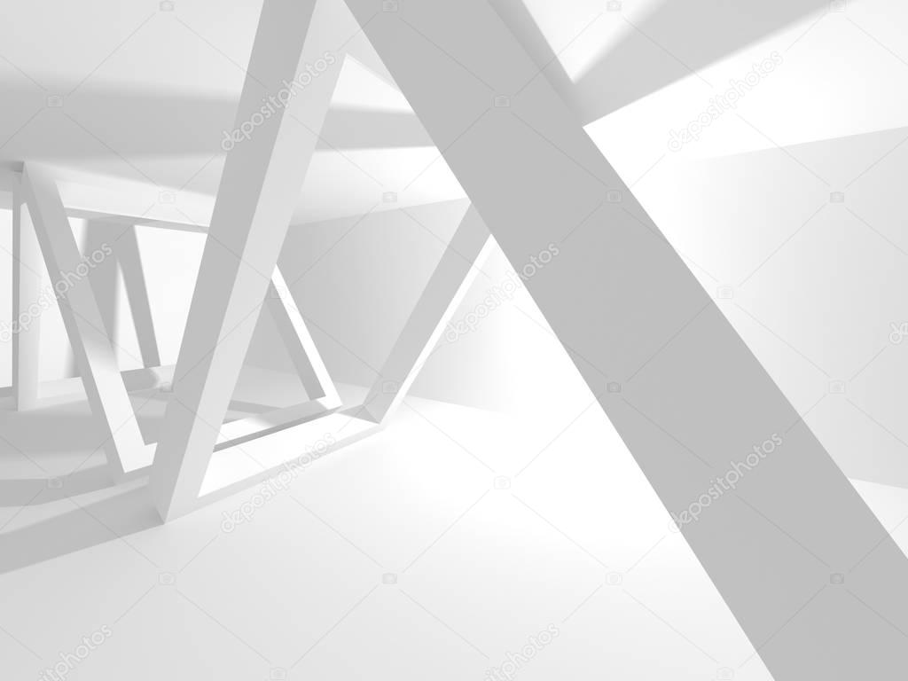 Abstract White Architecture Background