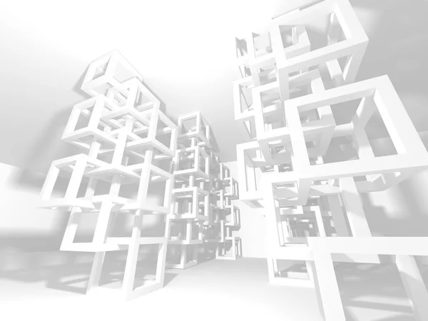 Abstract Architecture Modern Design Background. 3d Render illustration