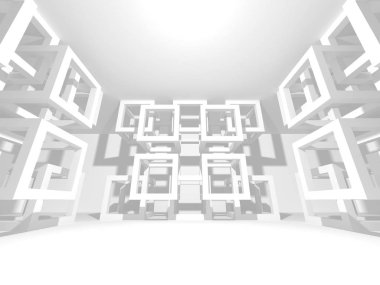 soyut modern beyaz mimari arka plan