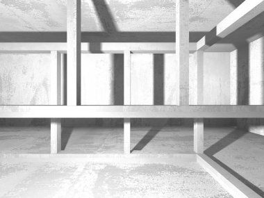 Karanlık Bodrum boş odası iç