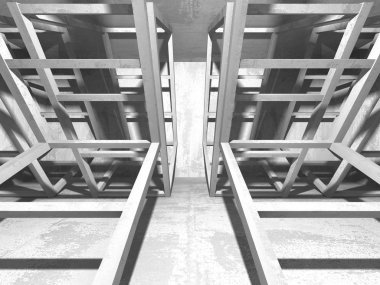 Karanlık Bodrum boş odası iç.