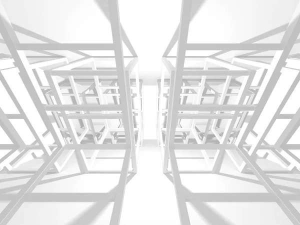 Абстрактный современный белый архитектурный фон — стоковое фото