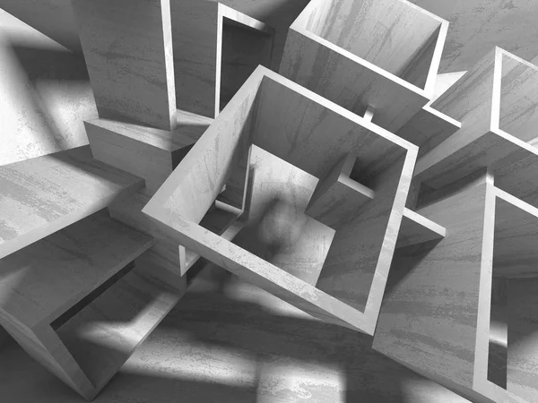 Абстрактний Фон Геометричної Бетонної Архітектури Ілюстрація Рендеринга — стокове фото