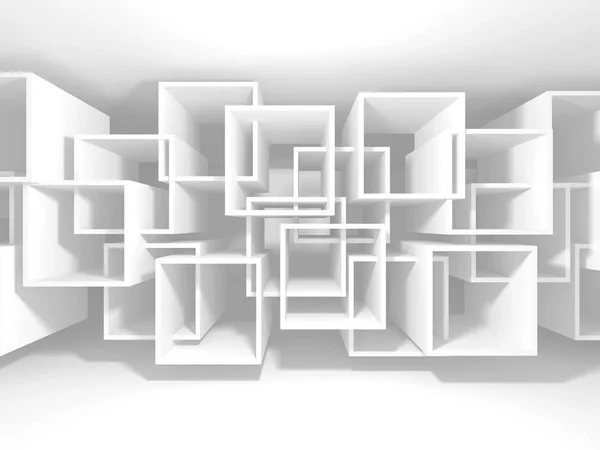 Arquitetura Abstrata Design Moderno Fundo Renderizar Ilustração — Fotografia de Stock