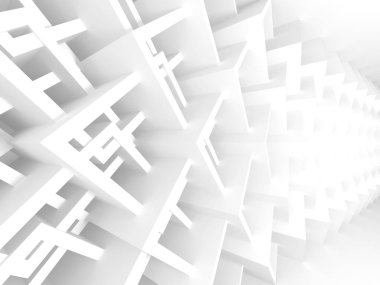 Soyut mimari modern tasarım arka planı. 3d resimleme